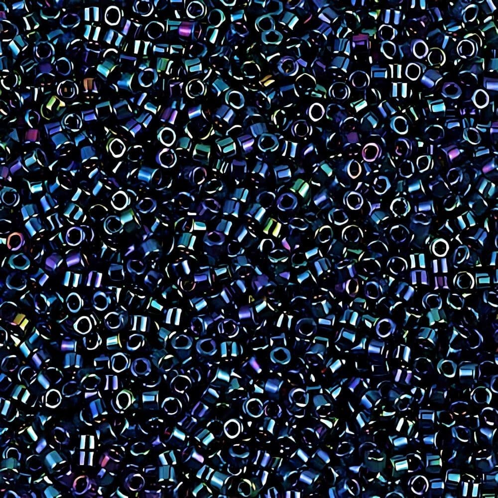 DB002 Miyuki Delica Seed Beads 11/0 Blue Iris 7.2GM - Image 2