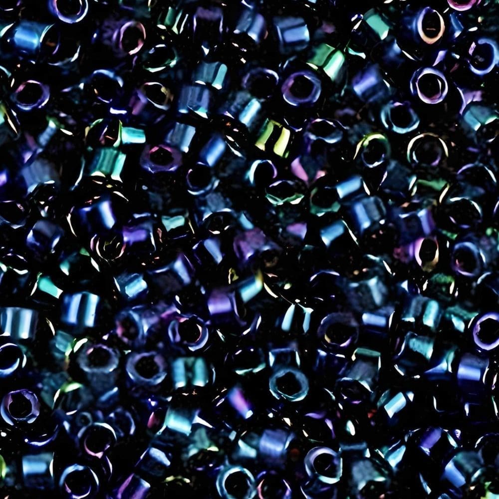 DB002 Miyuki Delica Seed Beads 11/0 Blue Iris 7.2GM - Image 3