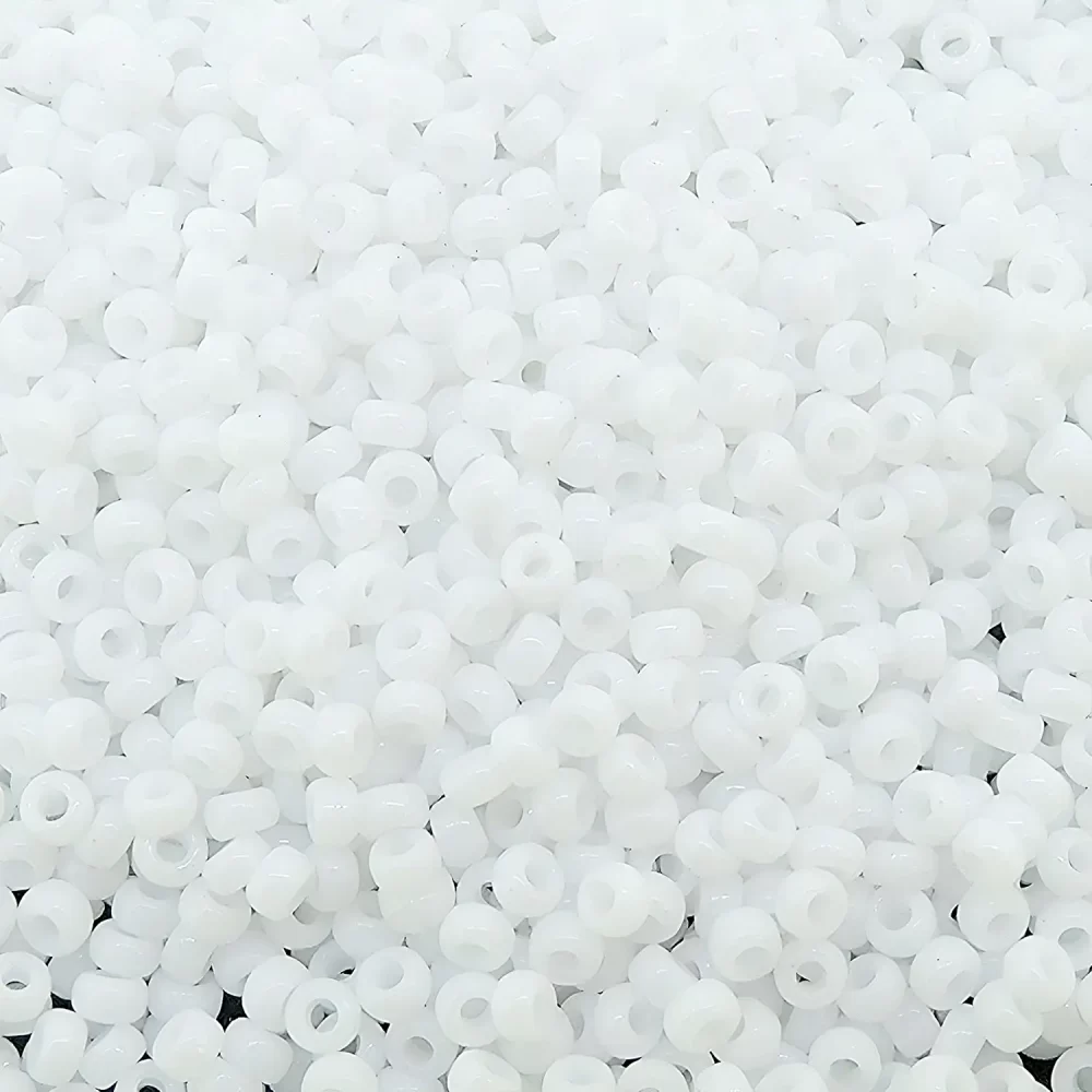 Miyuki Round Seed Beads Size 15/0 Opaque White 8.2GM