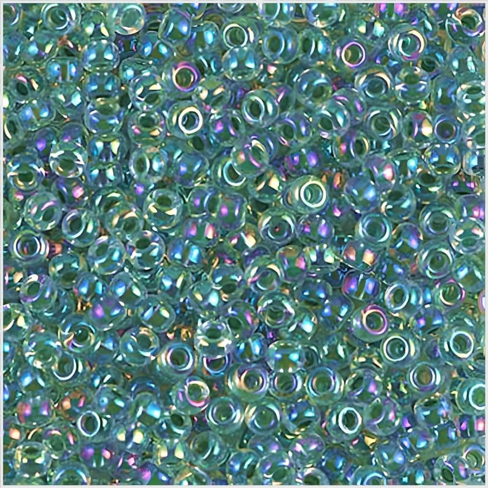 Miyuki Round Seed Beads Size 8/0 Lime Crystal AB 22GM