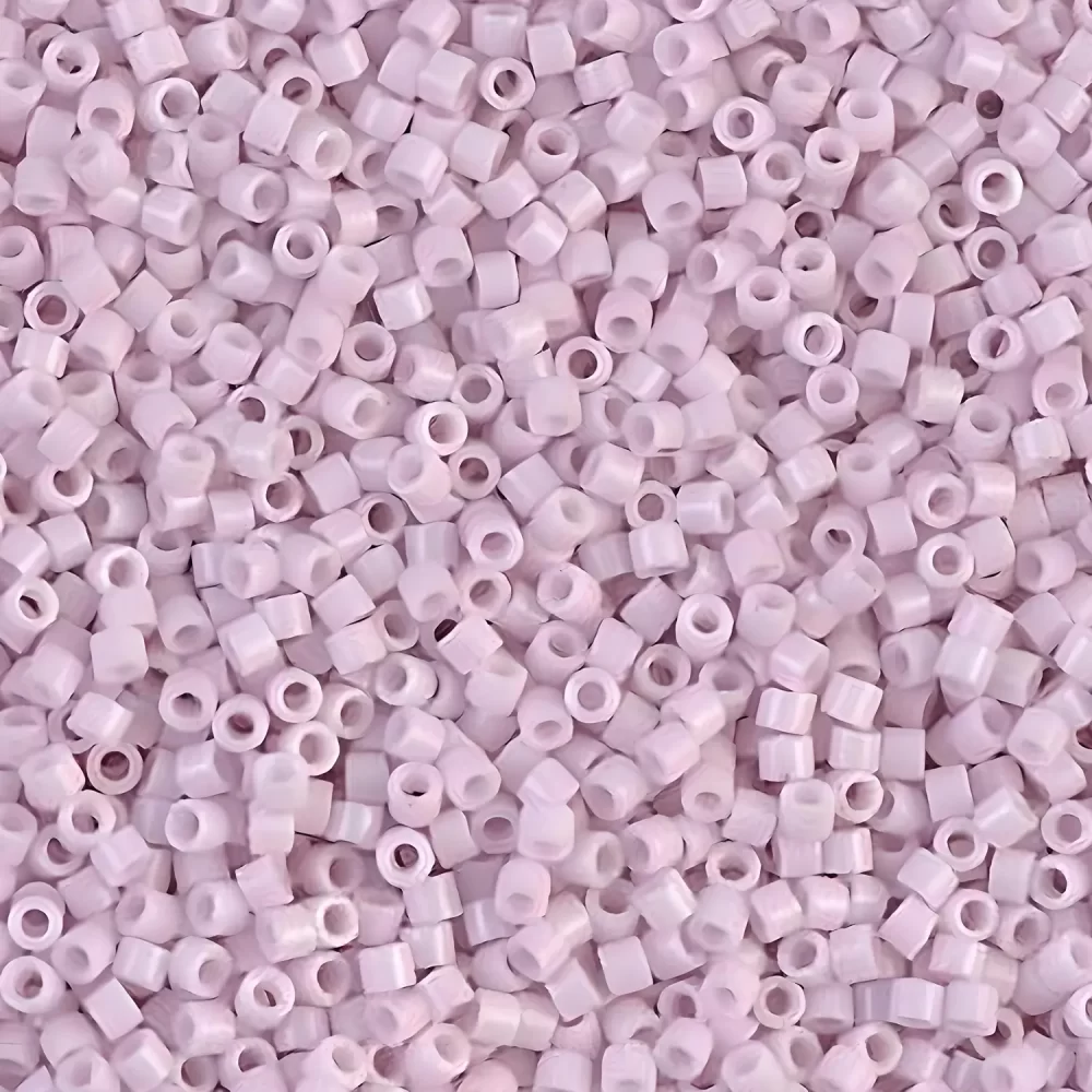DB1494 Miyuki Delica Seed Beads Size 11/0 Opaque Pale Rose 7.2GM - Image 2