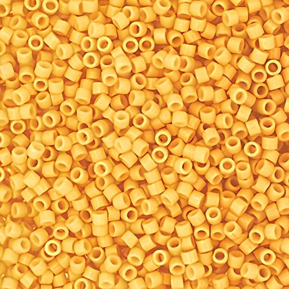 DB2102 Miyuki Delica Seed Beads 11/0 Duracoat Opaque Banana 7.2GM - Image 3
