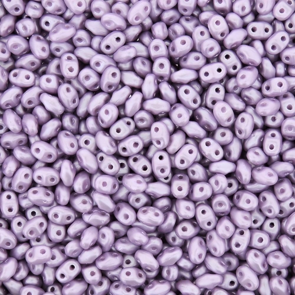 MiniDuo Two-hole Beads Set 24GM 4x2mm Light Pastel Combo - Image 3