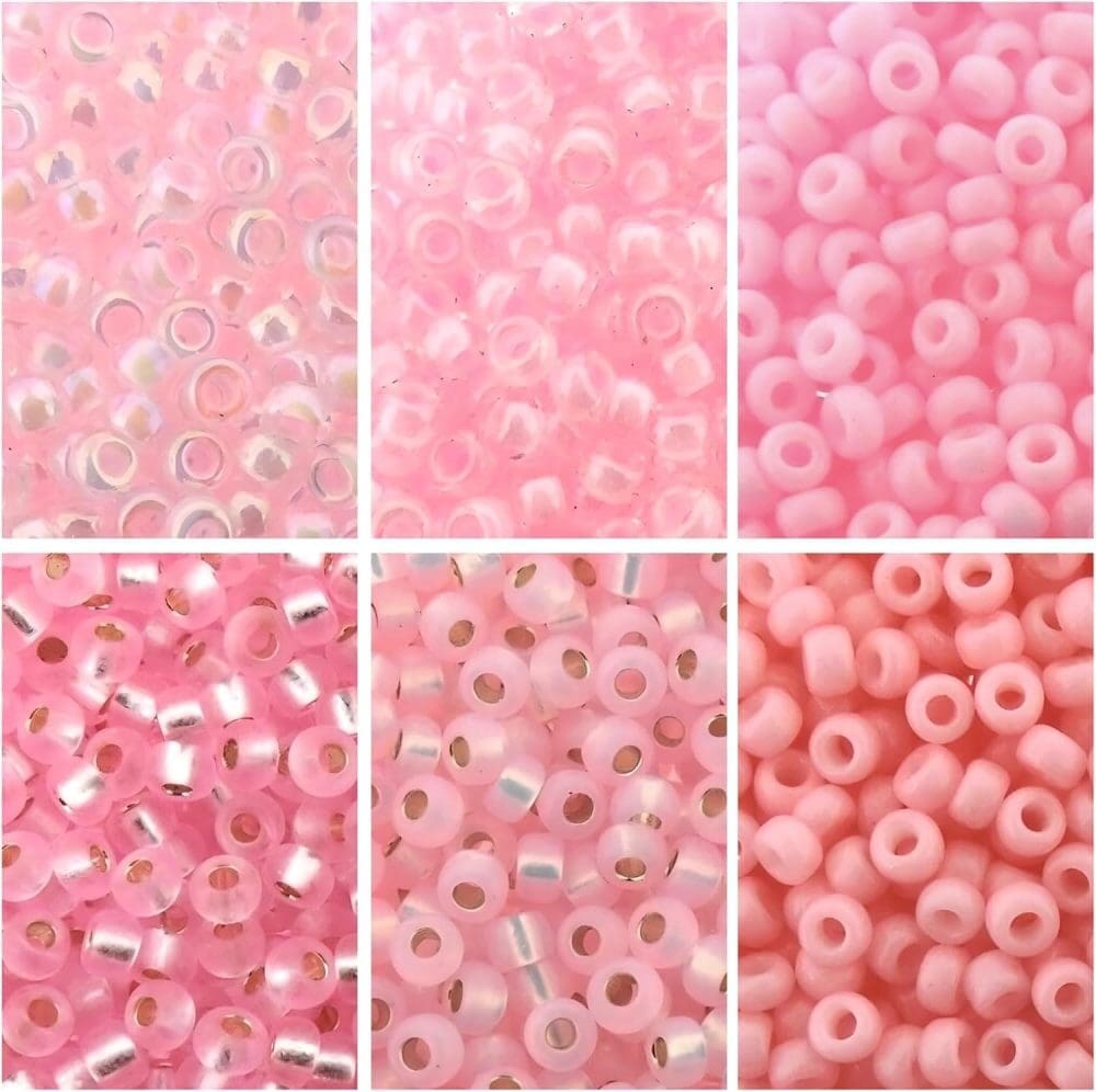 Miyuki Round Seed Beads Size 11/0 Pink Collection