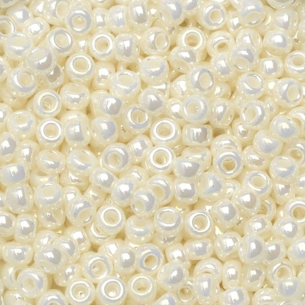 Miyuki Round Seed Beads Size 8/0 Pearl Ceylon 22GM