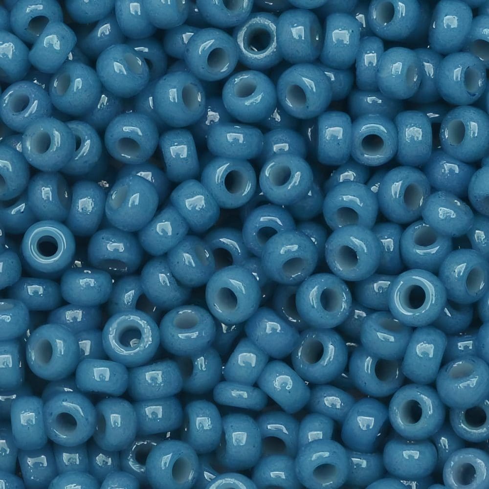 Miyuki Round Seed Beads Size 11/0 Duracoat Opaque Dark Blue 23GM