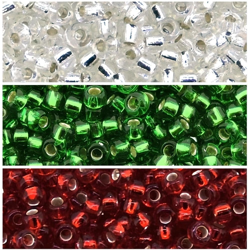 Set of 3 Colors 69GM Miyuki Seed Beads Size 11/0 Christmas Collection + Bead Scoop - Image 3