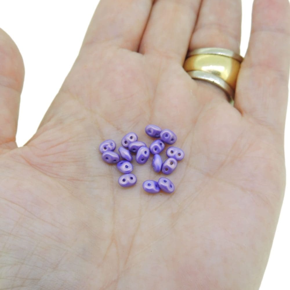 Set of 10 Colors, 120GM, SuperDuo Beads 5x2.5mm, Gold Shine Collection in Storage Box - Image 4