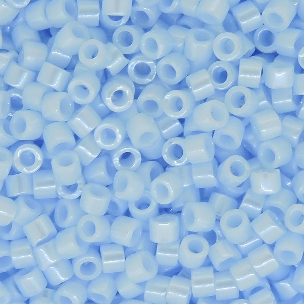 DB1537 Miyuki Delica Seed Beads 11/0 Opaque Light Sky Blue Ceylon 7GM