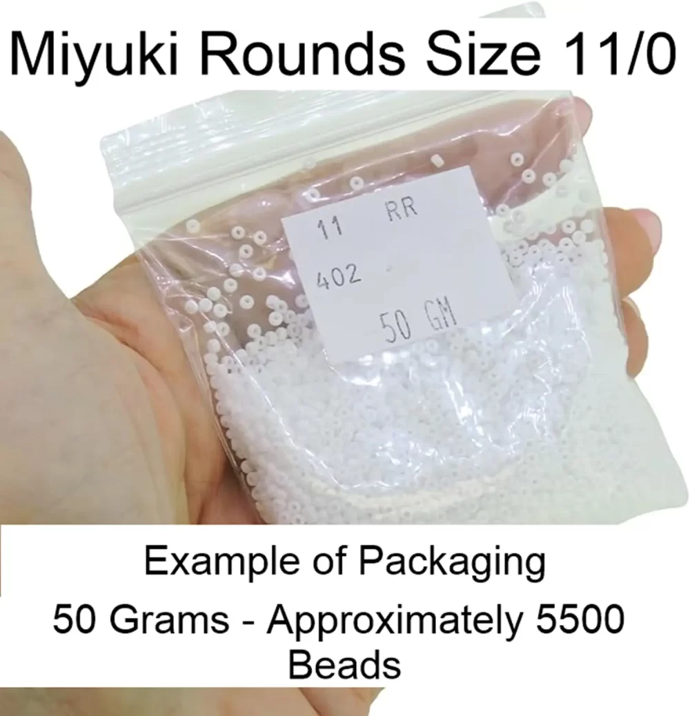 Miyuki Round Seed Beads Size 11/0 50GM Bulk Opaque Red - Image 4