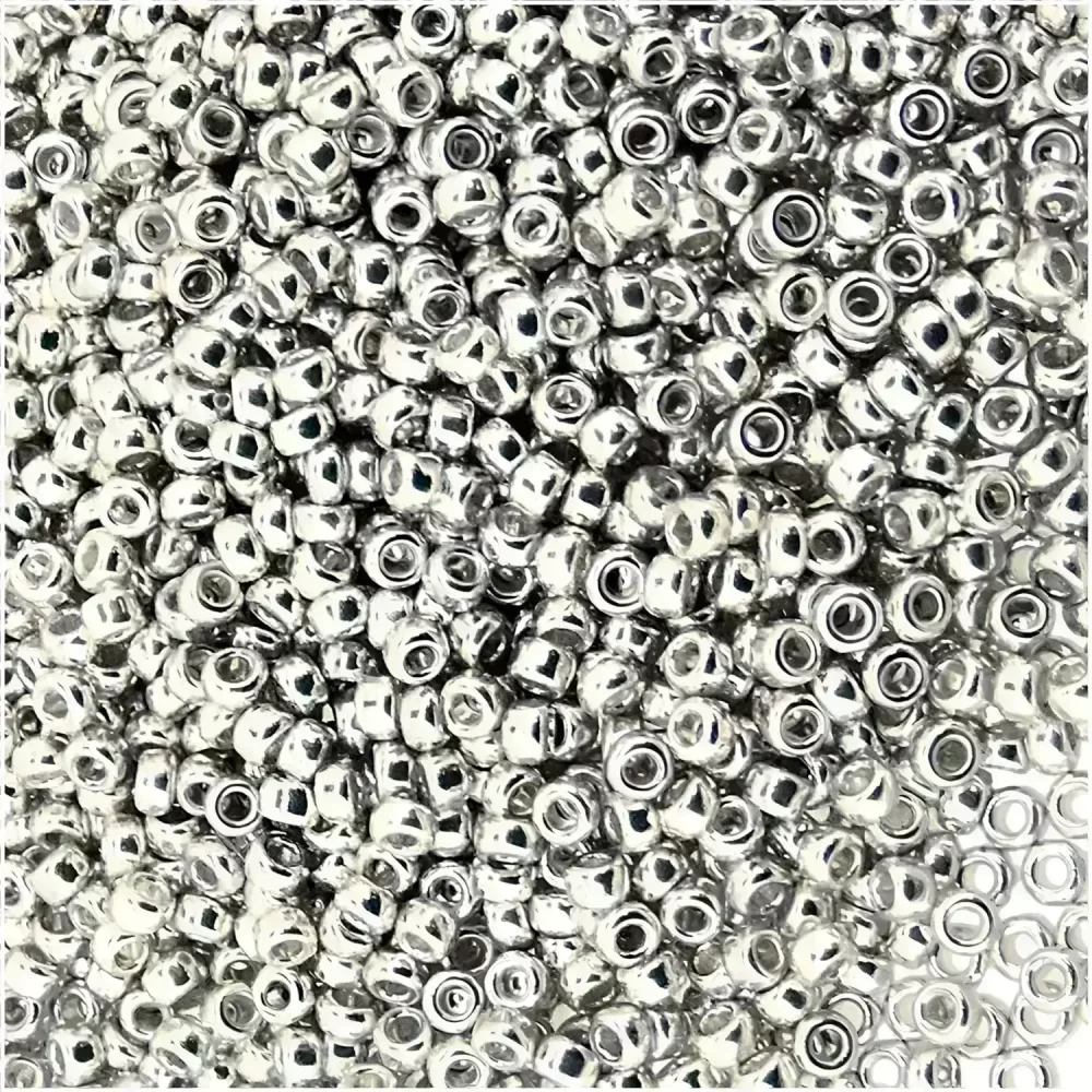 Miyuki Round Seed Beads Size 15/0 Galvanized Silver 8.2GM