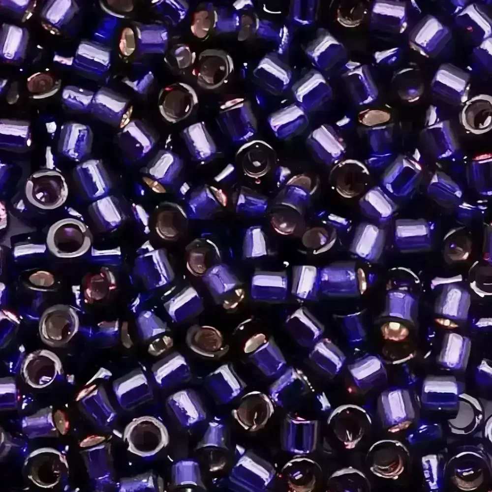 DB609 Miyuki Delica Seed Beads Size 11/0 Silver Lined Dark Purple BULK 50GM - Image 4
