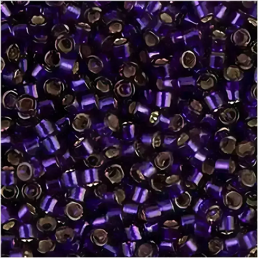 DB609 Miyuki Delica Seed Beads Size 11/0 Silver Lined Dark Purple BULK 50GM