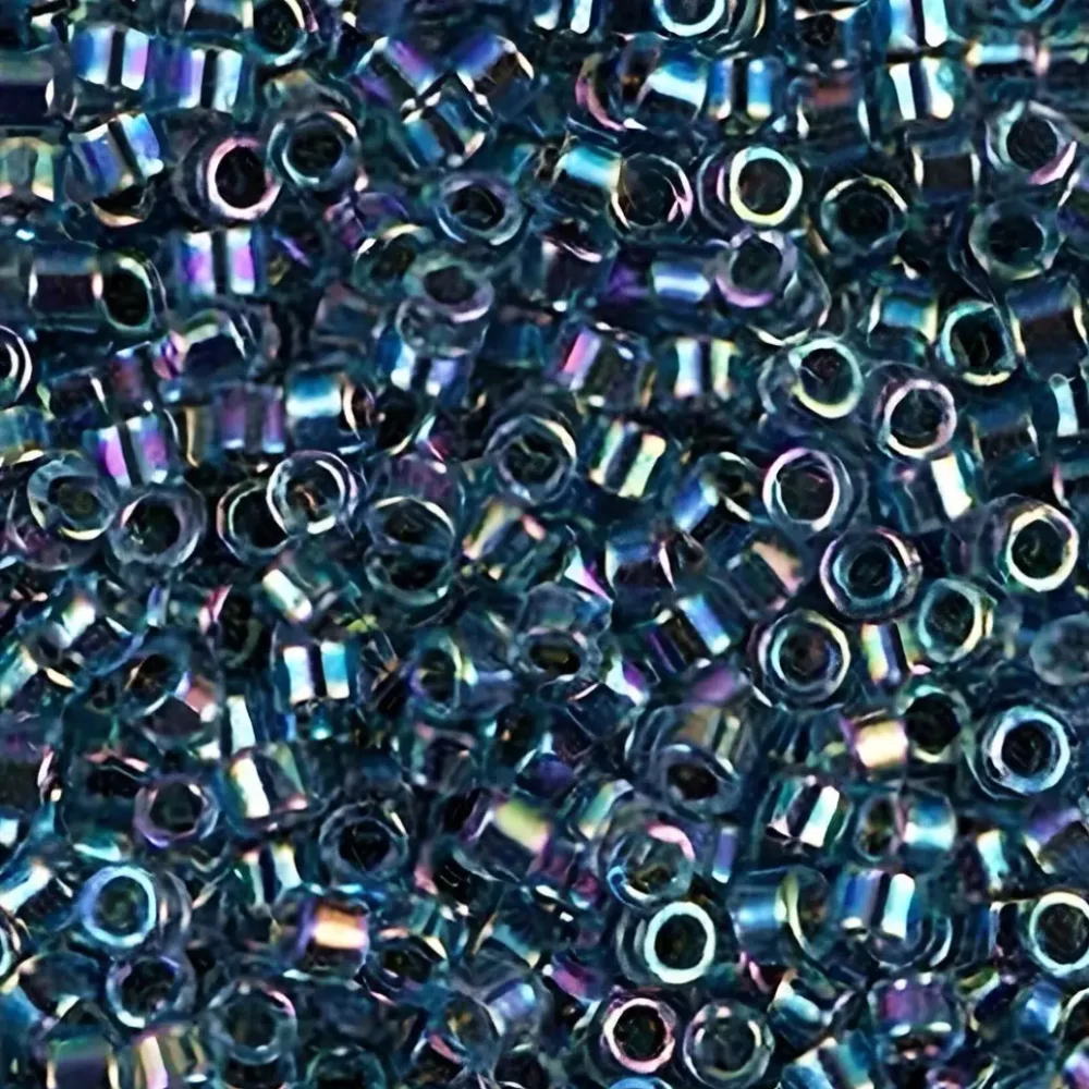 DB085 Miyuki Delica Seed Beads Size 11/0 Lined Blue AB 7GM