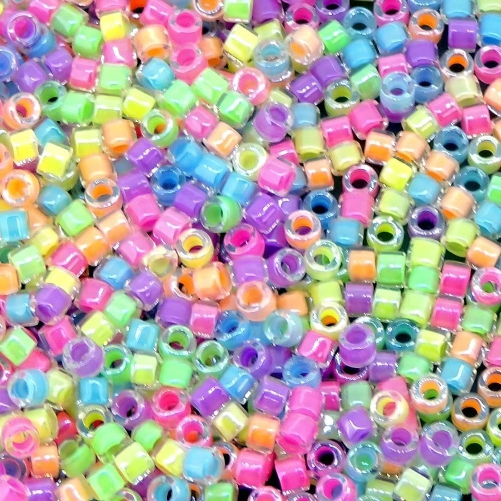 Luminous Collection Mix, Miyuki Delica Seed Beads, Size 11/0, 7 Gram Tube