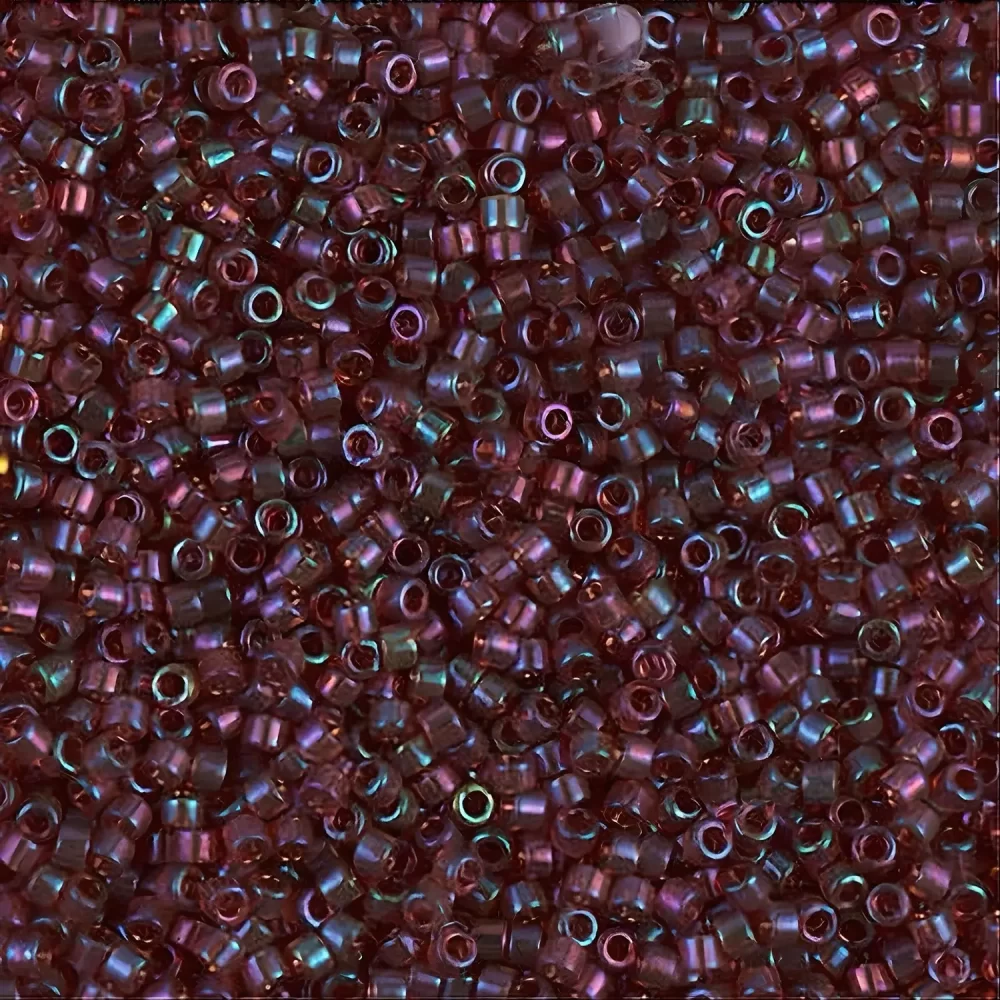 DB104 Miyuki Delica Seed Beads Size 11/0 Raspberry AB 7GM - Image 4