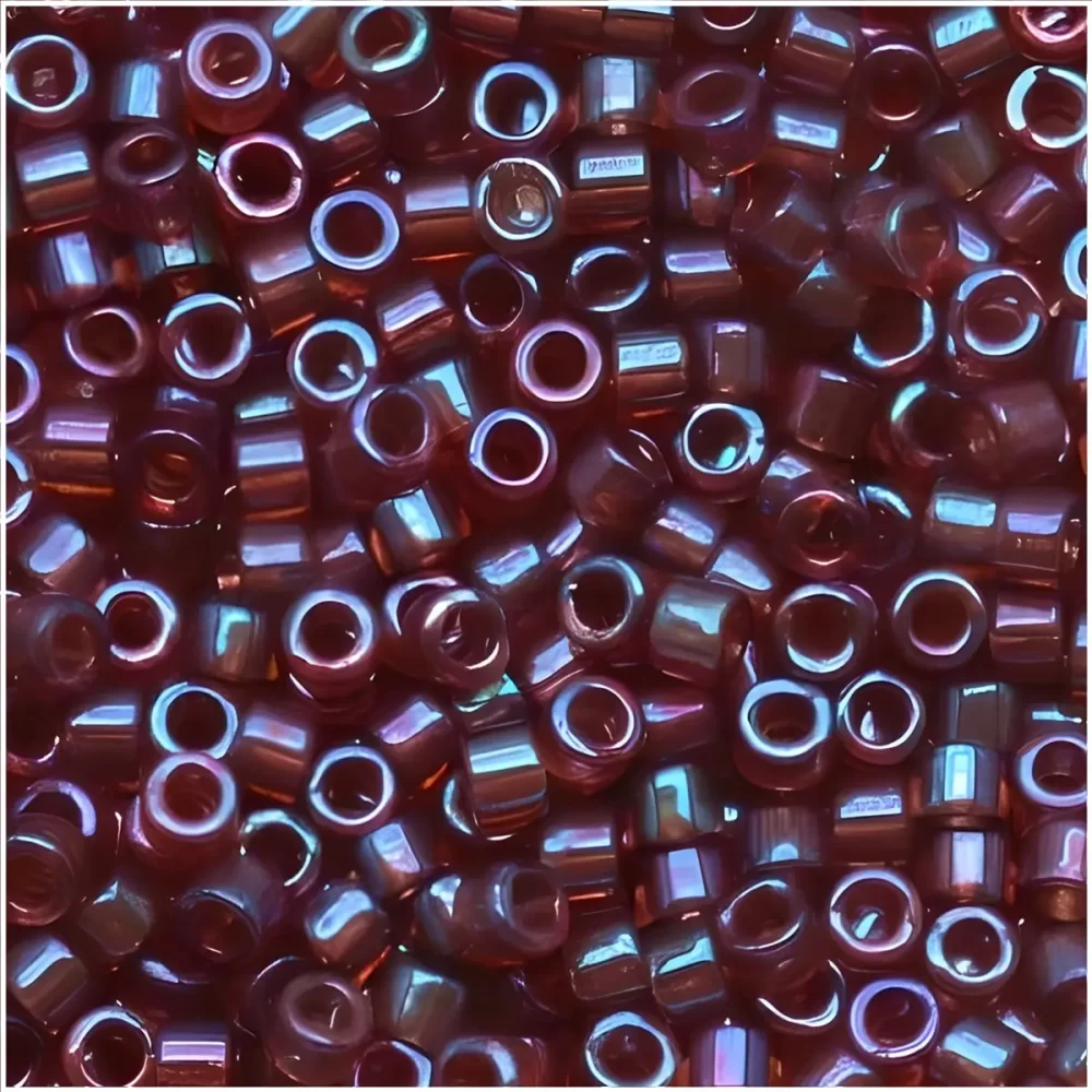 DB104 Miyuki Delica Seed Beads Size 11/0 Raspberry AB 7GM