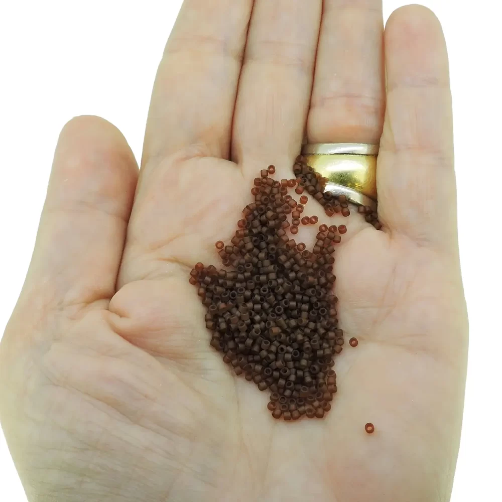 DB2403 Miyuki Delica Seed Beads Size 11/0 Matte Rootbeer Topaz 7GM - Image 3