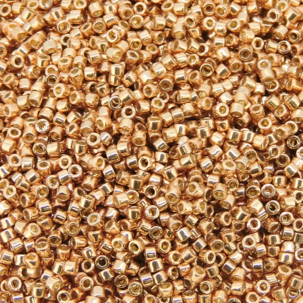 DB2518 Miyuki Delica Seed Beads Size 11/0 Duracoat Galvanized Rose Gold 7GM - Image 2