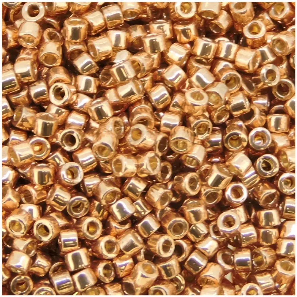 DB2518 Miyuki Delica Seed Beads Size 11/0 Duracoat Galvanized Rose Gold 7GM