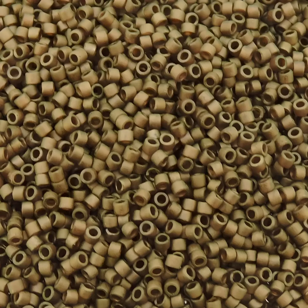 DB322L Miyuki Delica Seed Beads Size 11/0 Matte Metallic Light Bronze 7GM - Image 2