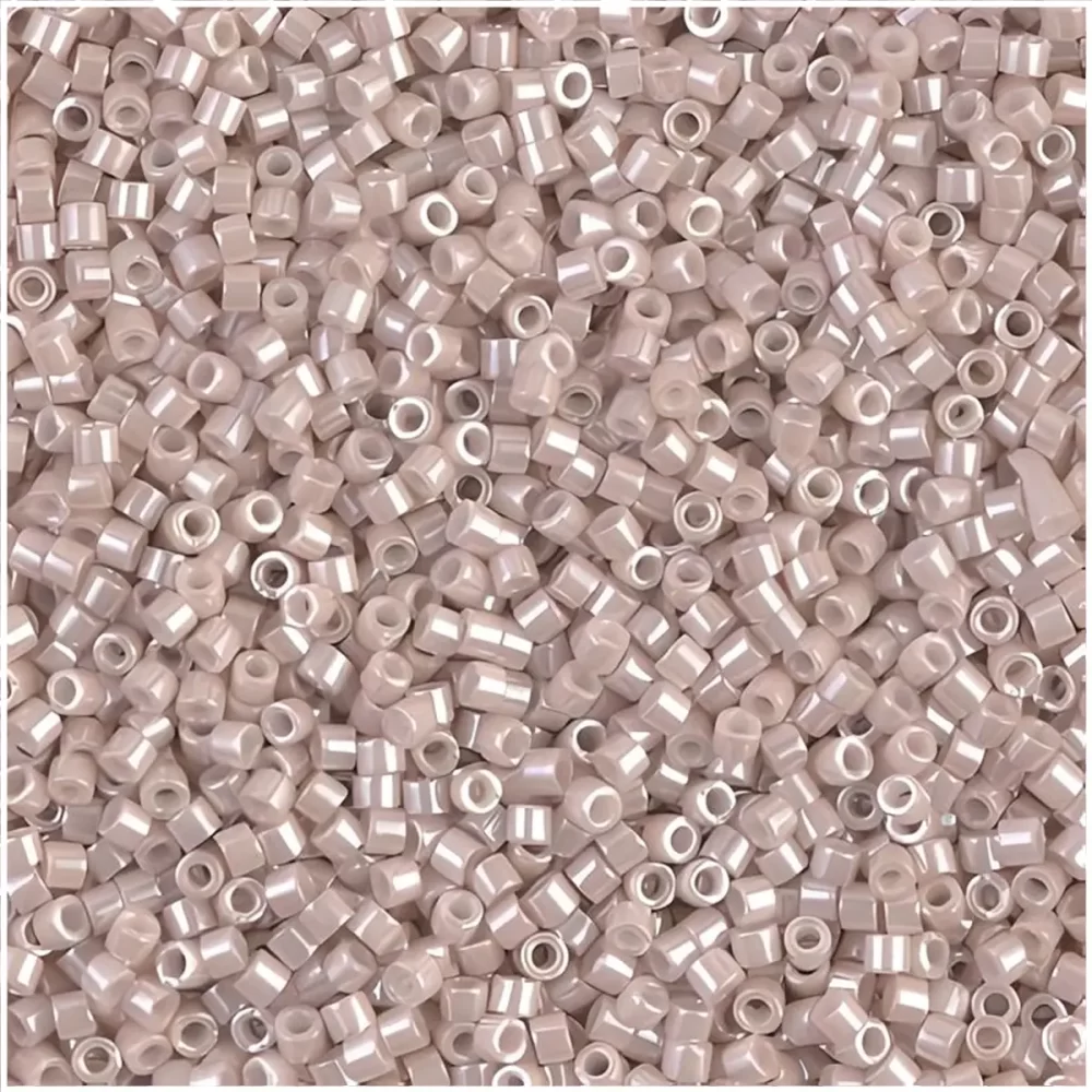DB1535 Miyuki Delica Seed Beads Size 11/0 Opaque Pink Champagne Ceylon 7GM - Image 2