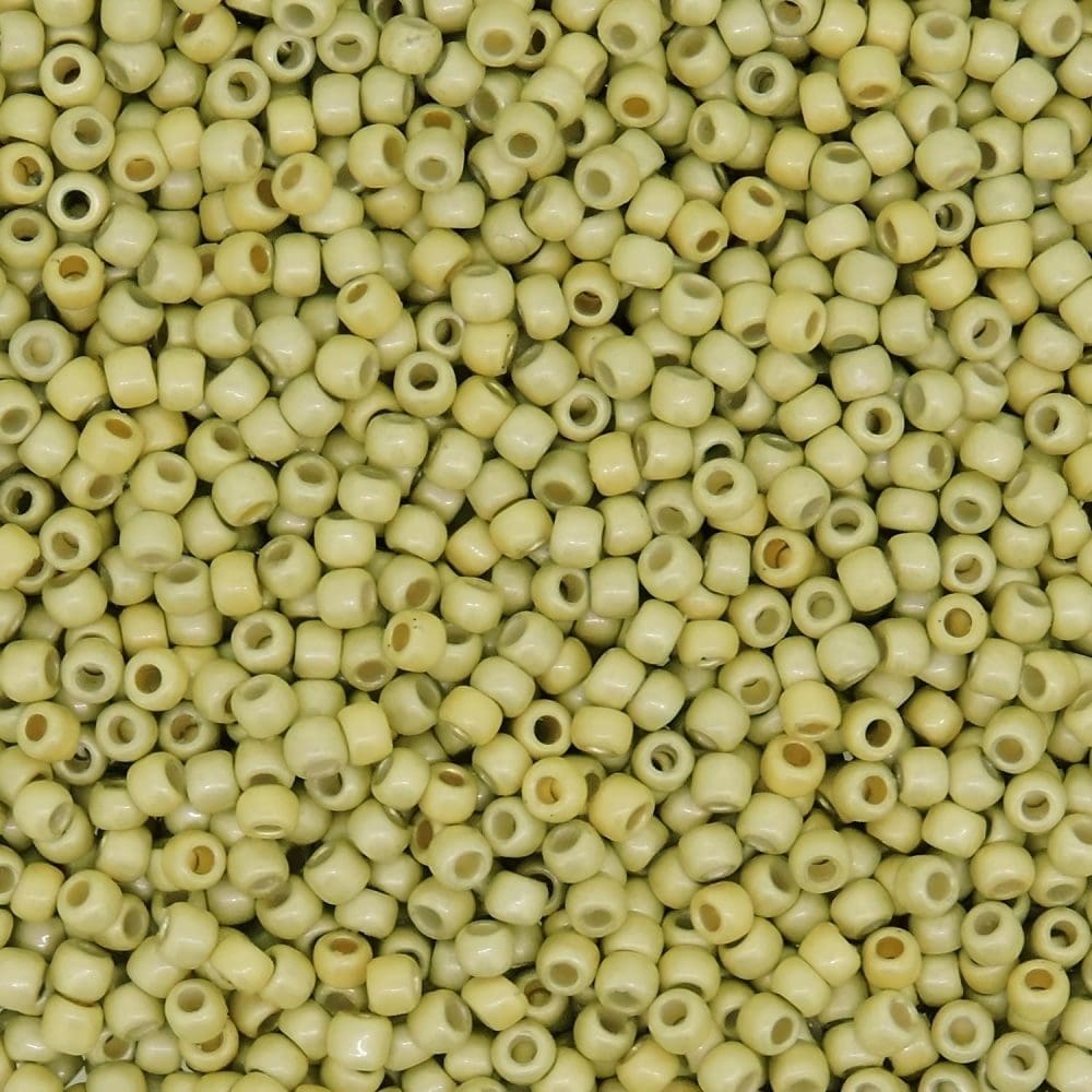 Toho Seed Beads Round Size 11/0 28GM PermaFinish Matte Galvanized Pale Gold 11-PF559F