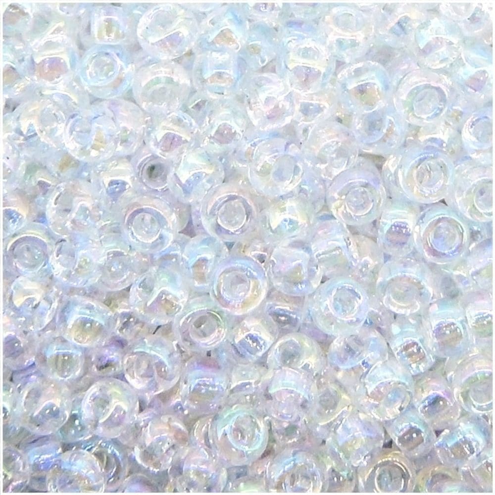 Miyuki Round Seed Beads Size 11/0 50GM Bulk Crystal AB - Image 3