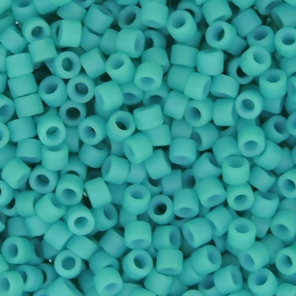 DB793 Miyuki Delica Seed Beads Size 11/0 Matte Opaque Turquoise 7GM