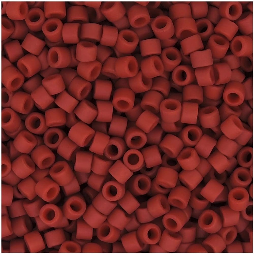 DB796 Miyuki Delica Seed Beads Size 11/0 Matte Opaque Maroon Red 7GM