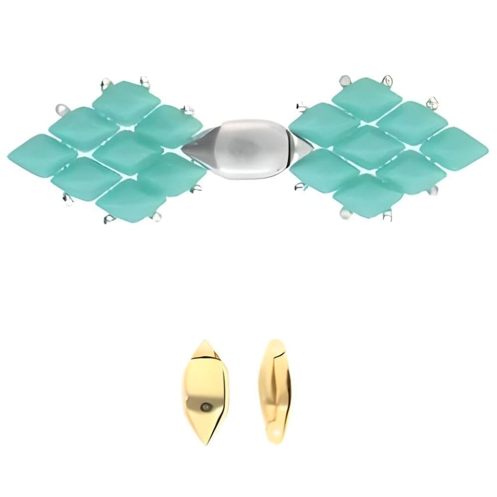 Cymbal Magnetic Clasp Ralaki for GemDuo Beads 24K Gold Plated