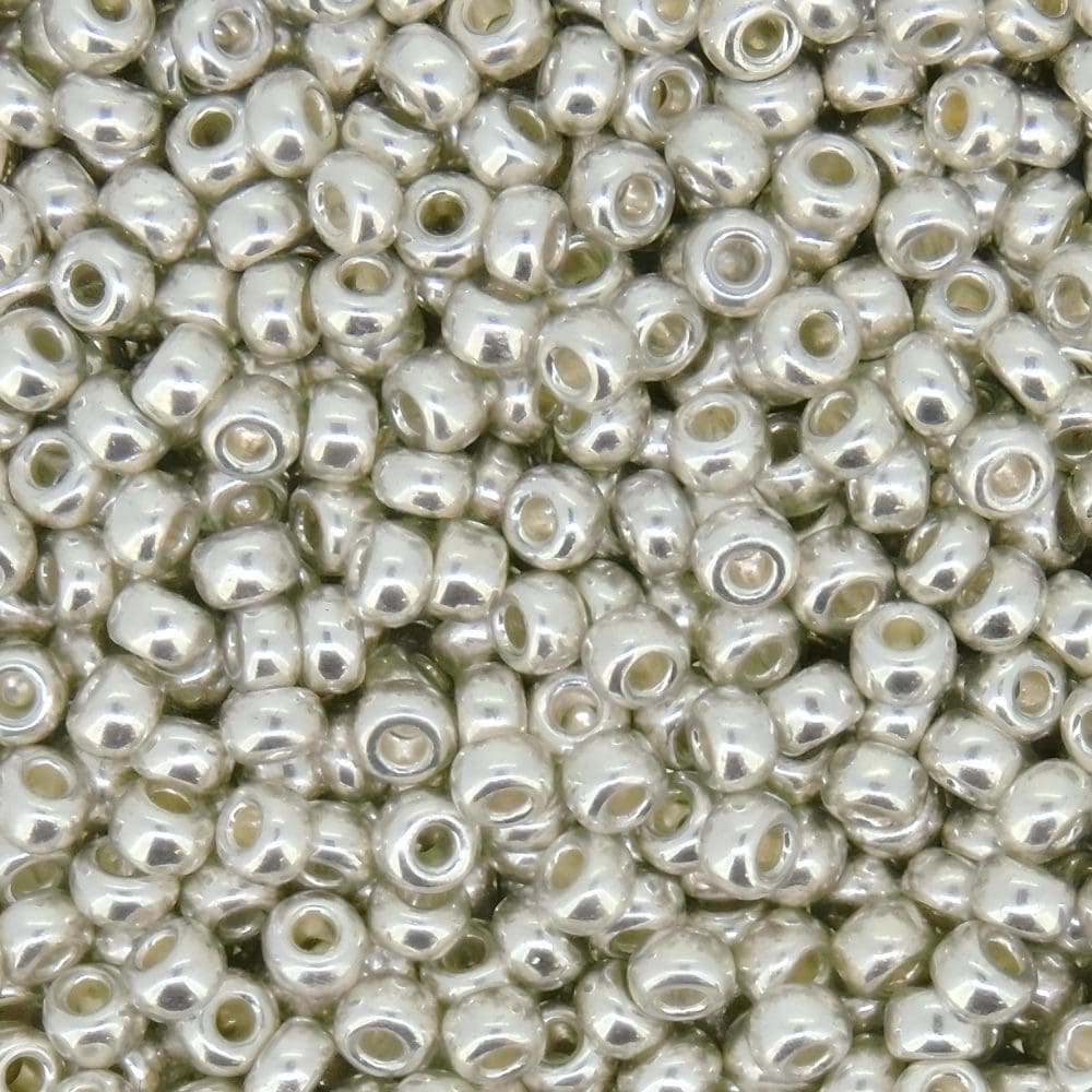 Miyuki Round Seed Beads Size 11/0 Galvanized Silver 23GM