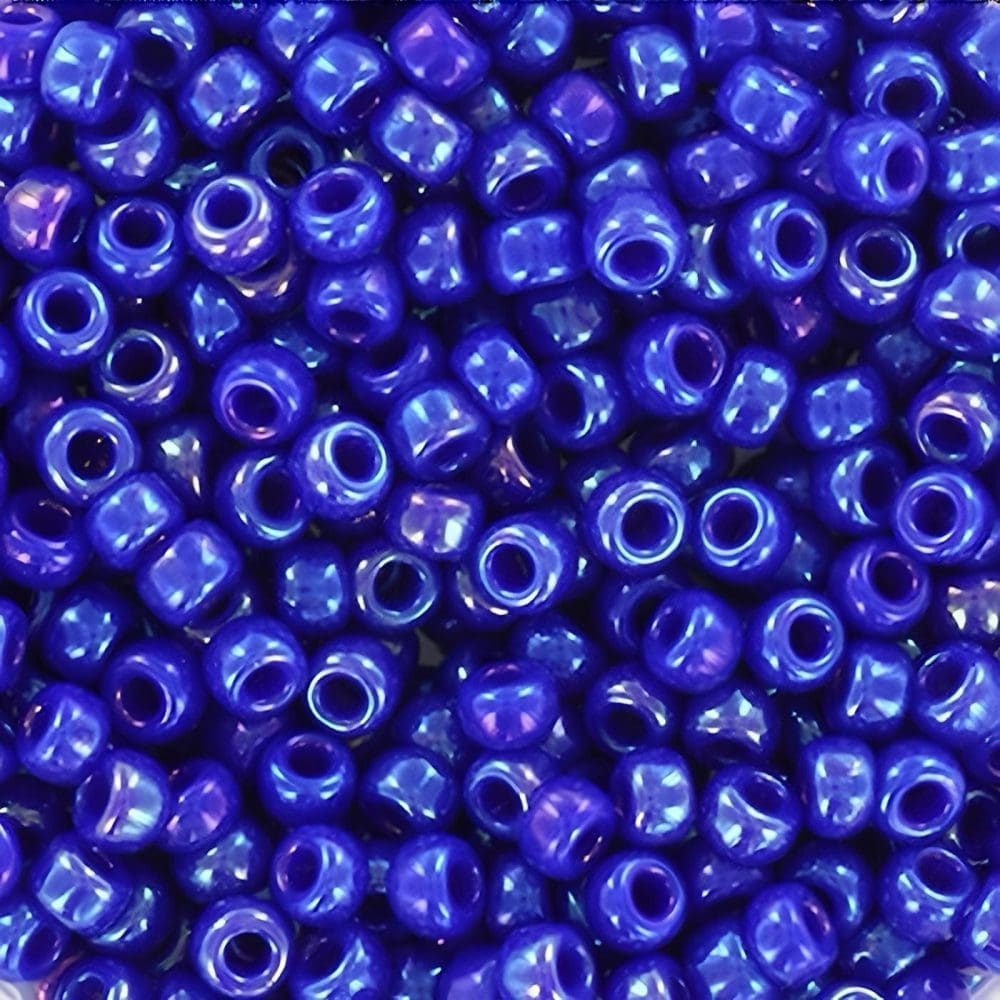 Miyuki Round Seed Beads Size 8/0 Opaque Cobalt Luster 22GM