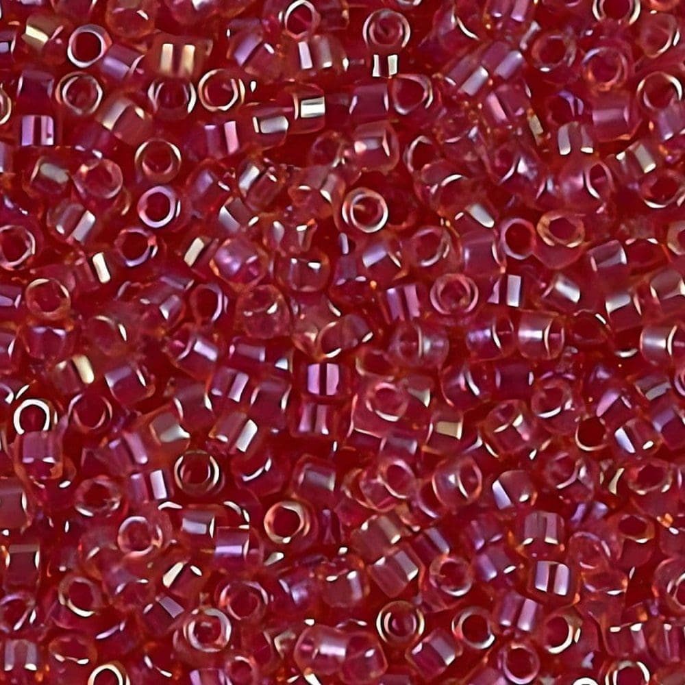 DB062 Miyuki Delica Seed Beads 11/0 Lt Cranberry AB 7.2GM