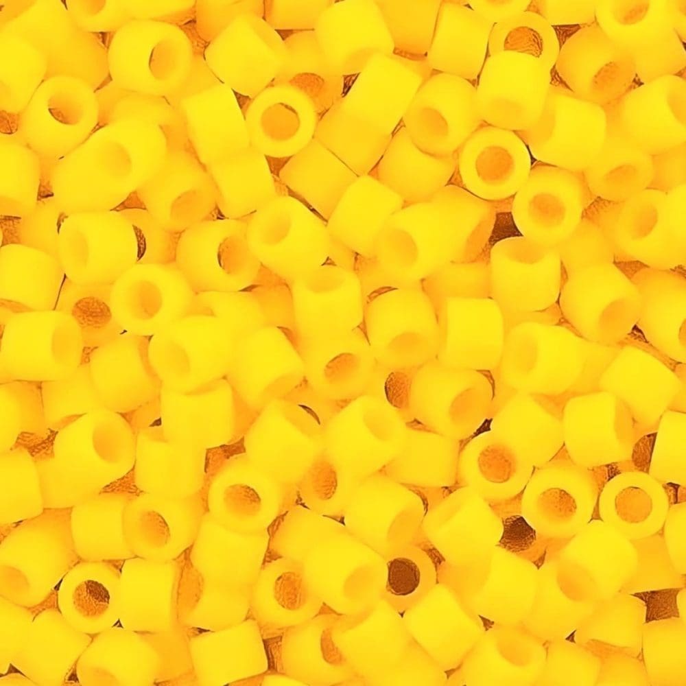 DB1132 Miyuki Delica Seed Beads 11/0 Opaque Canary 7GM