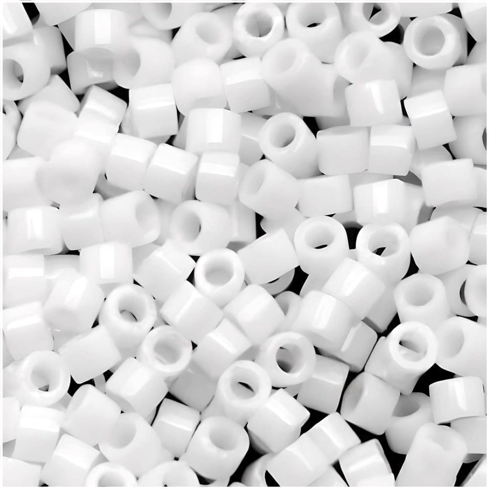 DB200 Miyuki Delica Seed Beads 11/0 Opaque White BULK 50GM