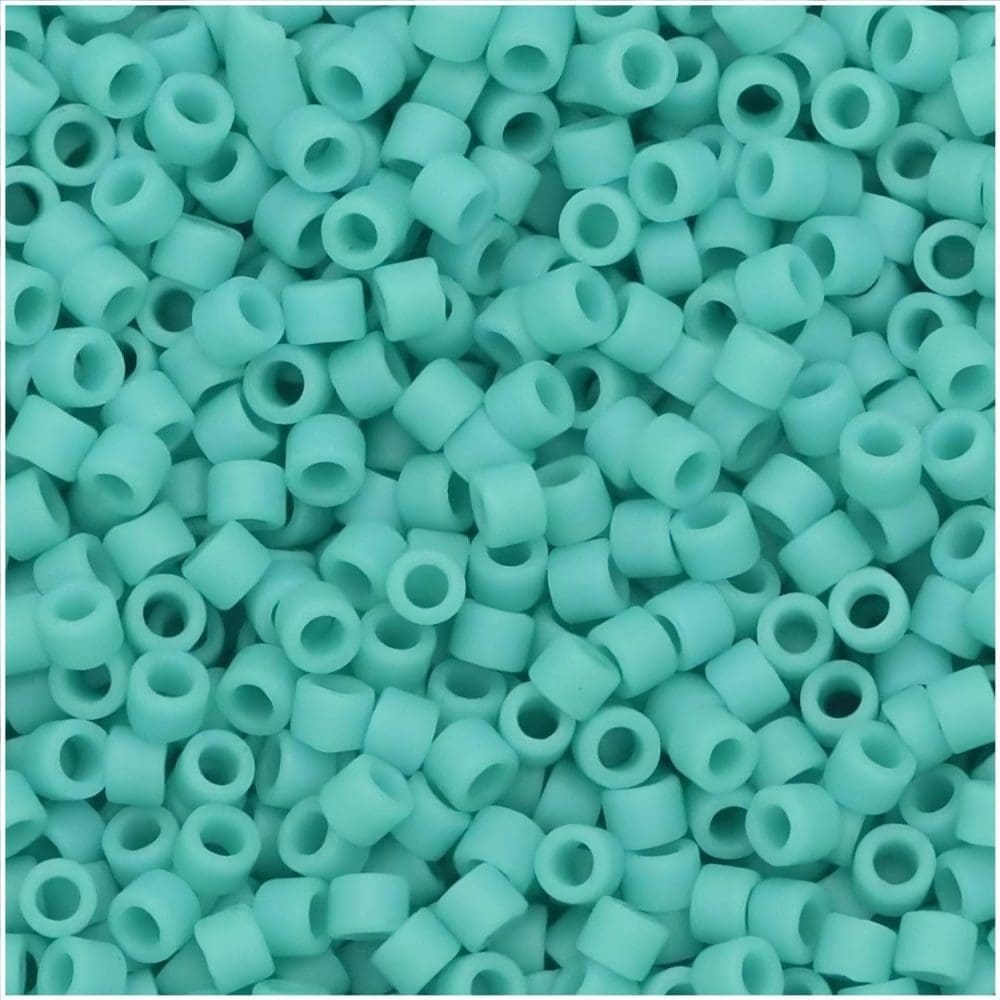 DB759 Miyuki Delica Seed Beads 11/0 Matte Opaque Turquoise 7GM